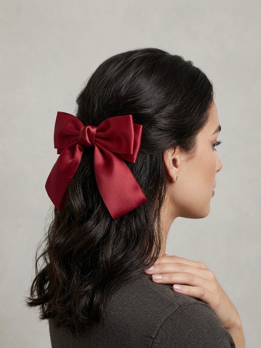 Fiocco per capelli in raso