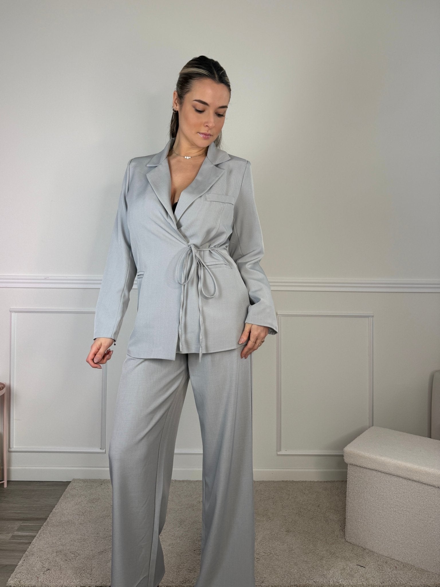 Giacca blazer a portafoglio con laccetto - Follie by Alice