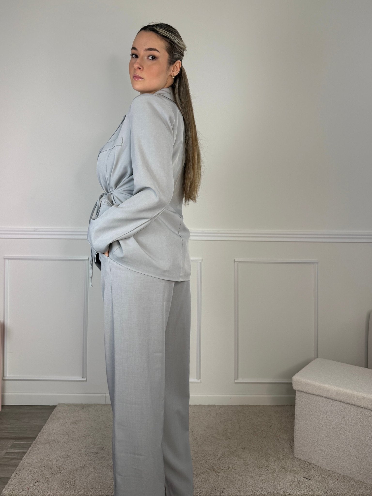 Giacca blazer a portafoglio con laccetto - Follie by Alice