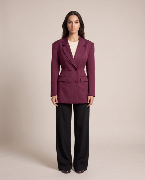 Giacca blazer con cintura in vita CLEO - Follie by Alice