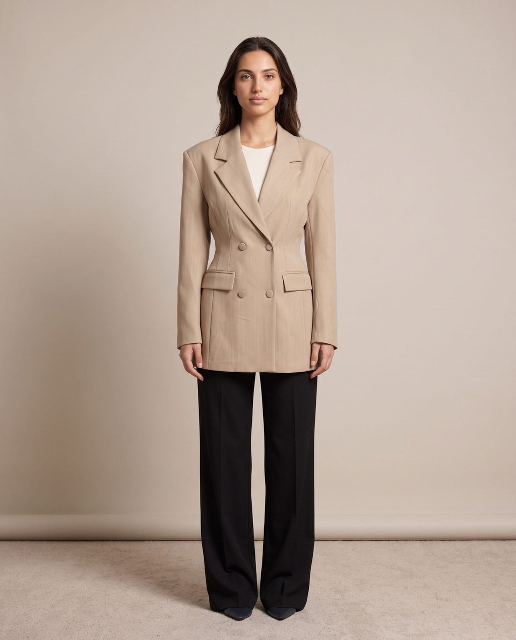 Giacca blazer con cintura in vita CLEO - Follie by Alice