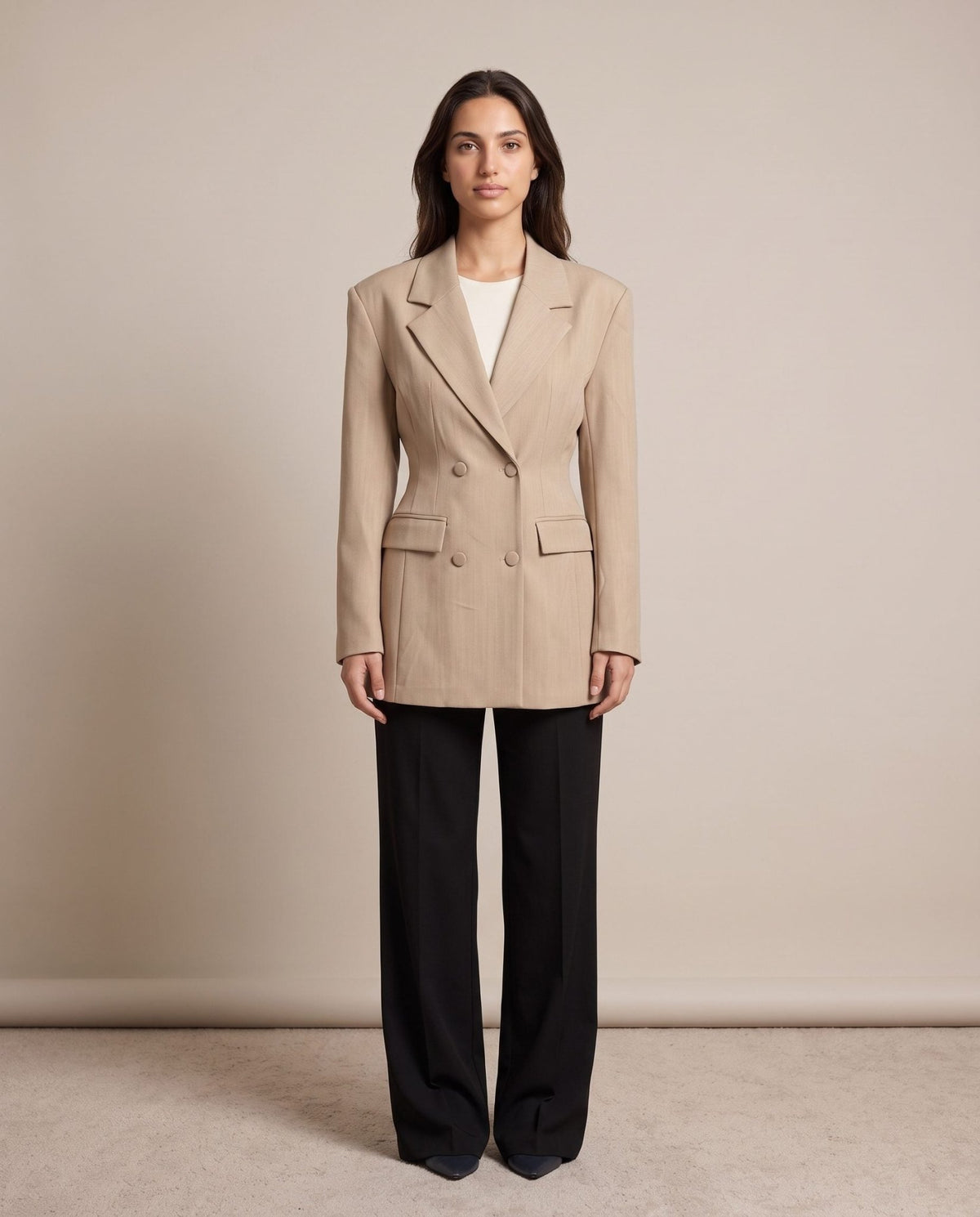 Giacca blazer con cintura in vita CLEO - Follie by Alice