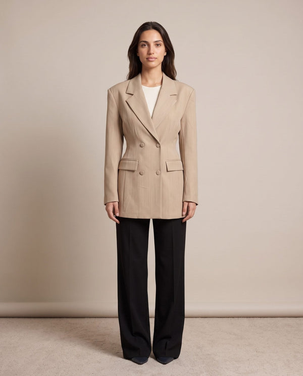 Giacca blazer con cintura in vita CLEO - Follie by Alice
