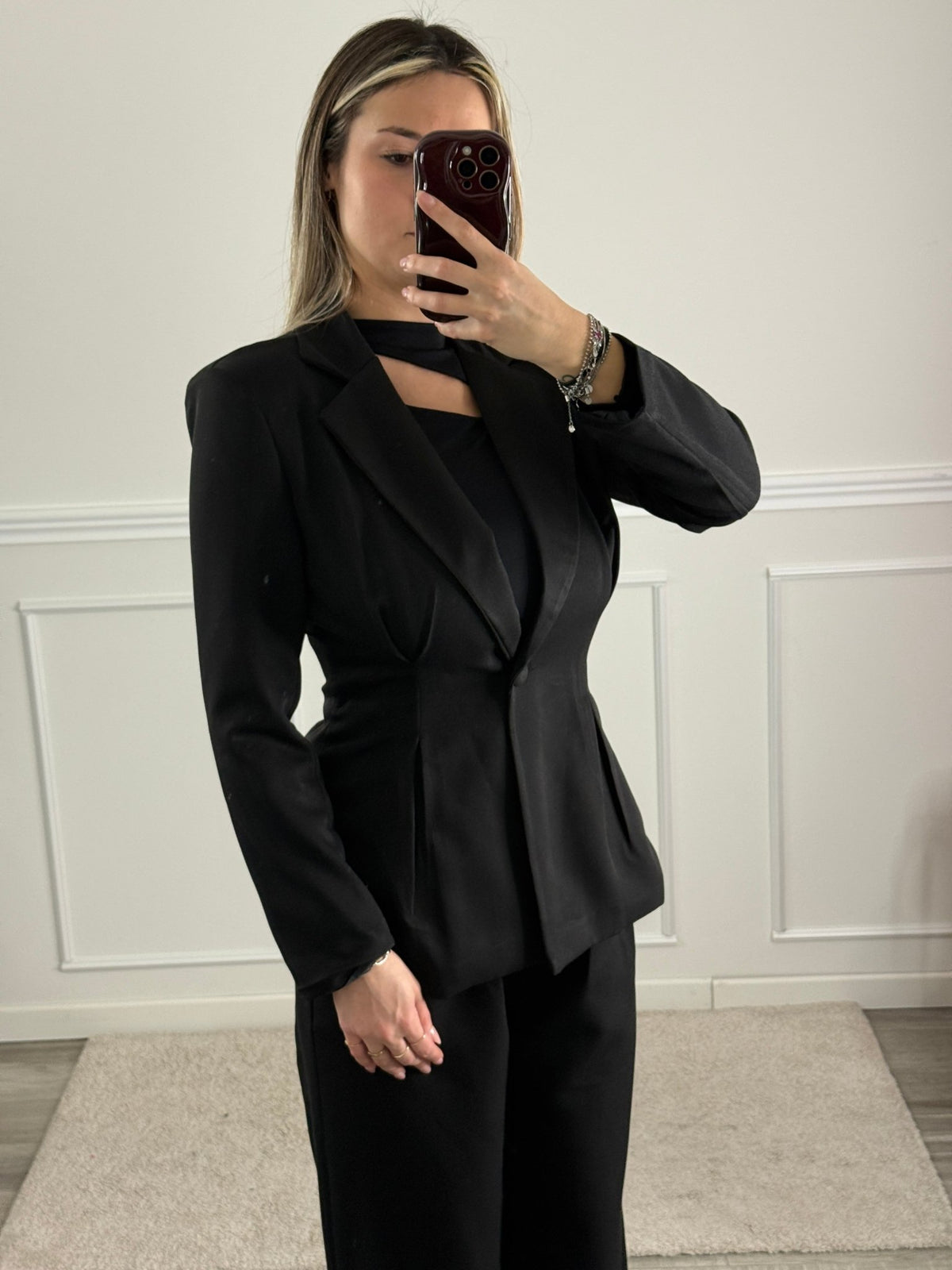 Giacca blazer con pinces - Follie by Alice