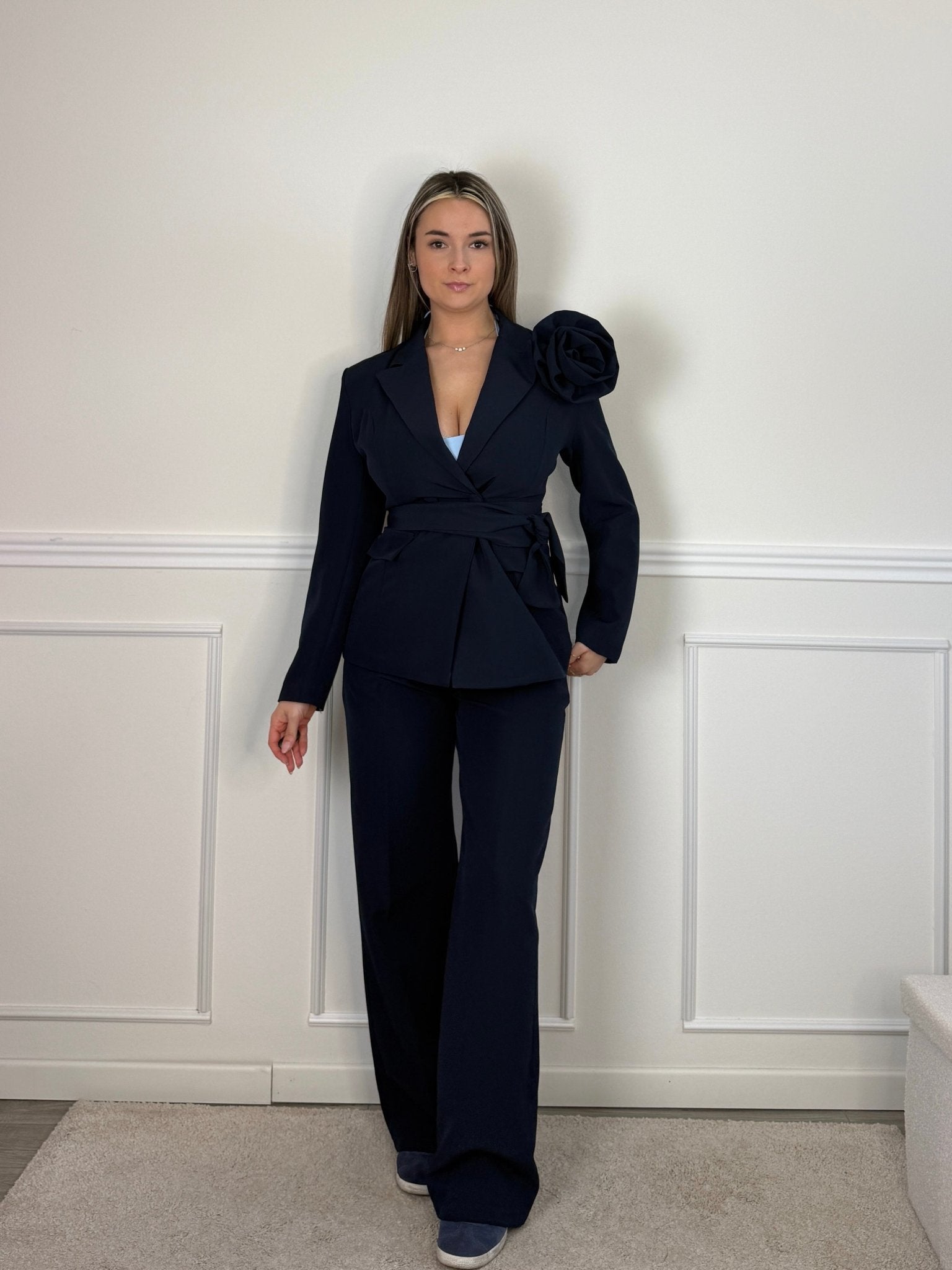 Giacca blazer con spilla a rosa COUTURE - Follie by Alice