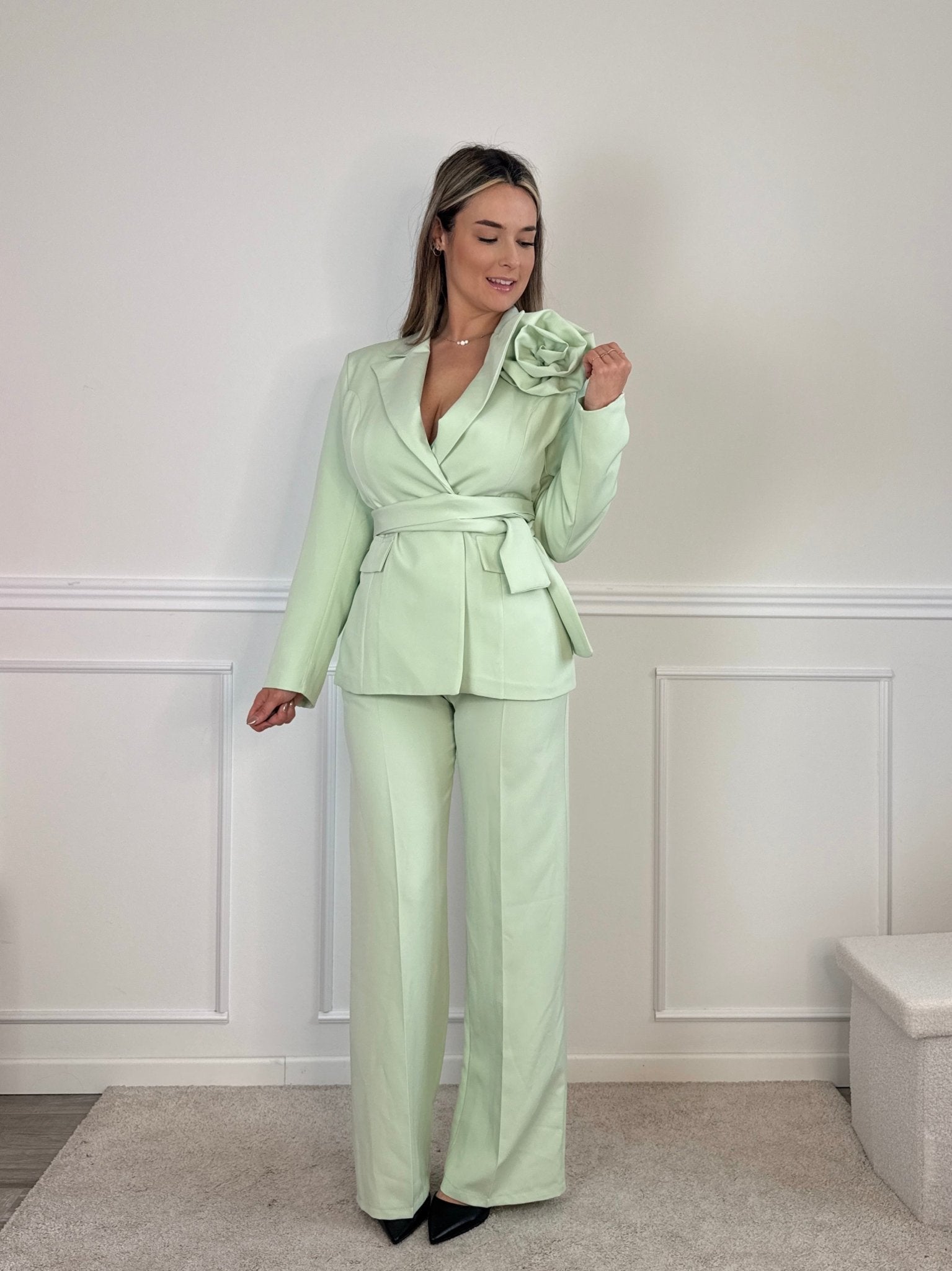 Giacca blazer con spilla a rosa COUTURE - Follie by Alice