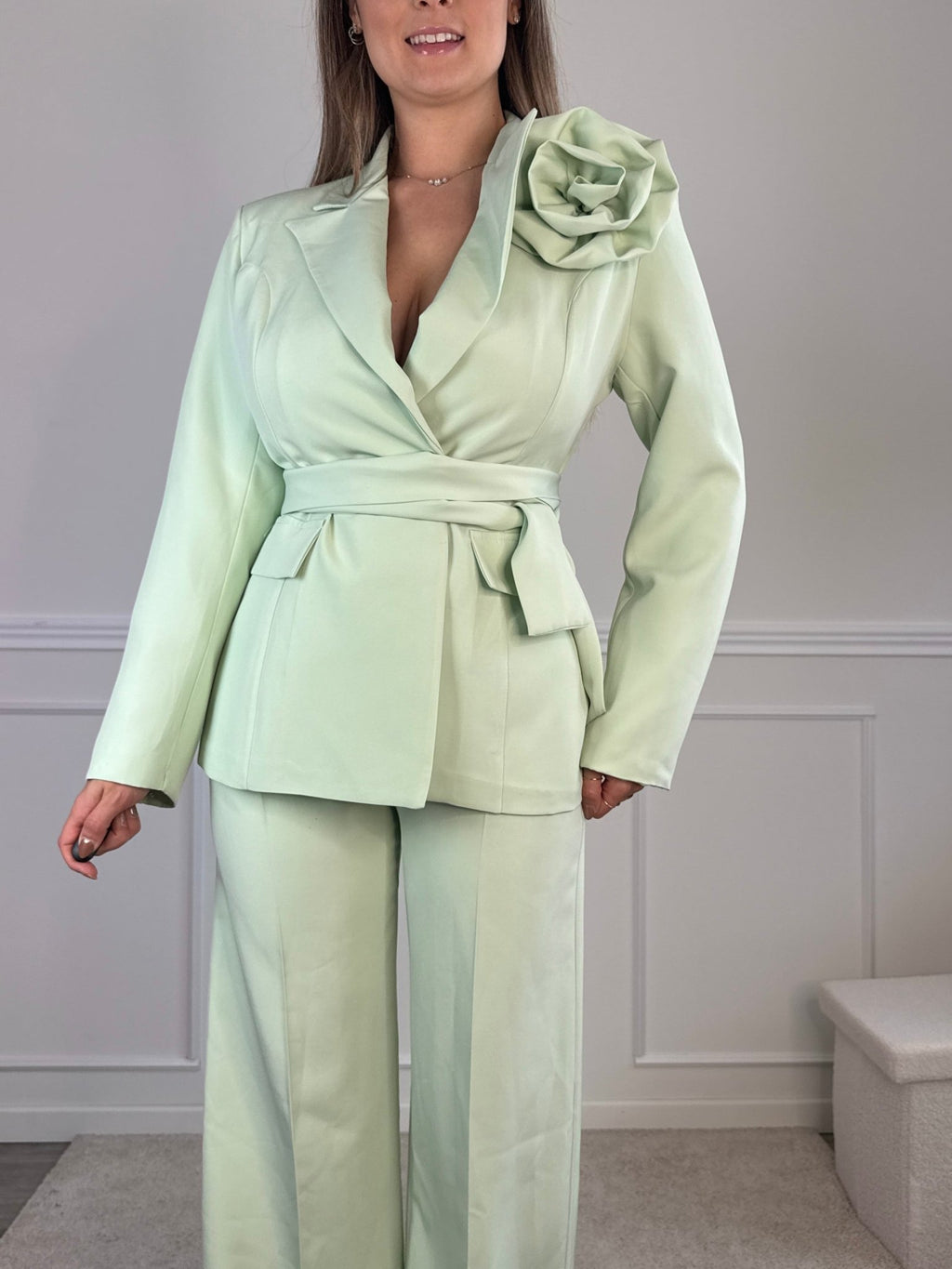 Giacca blazer con spilla a rosa COUTURE - Follie by Alice