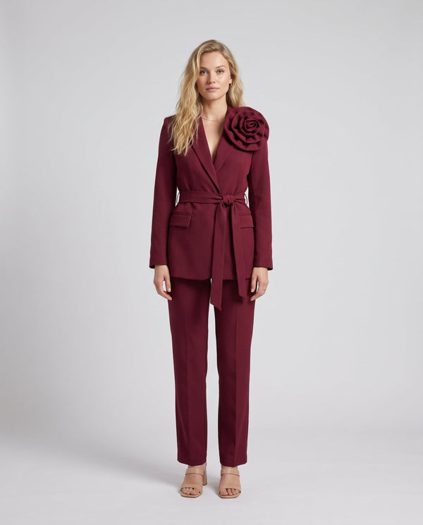 Giacca blazer con spilla a rosa COUTURE - Follie by Alice