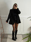 Giacca blazer da completo con piume a fondo manica - Follie by Alice