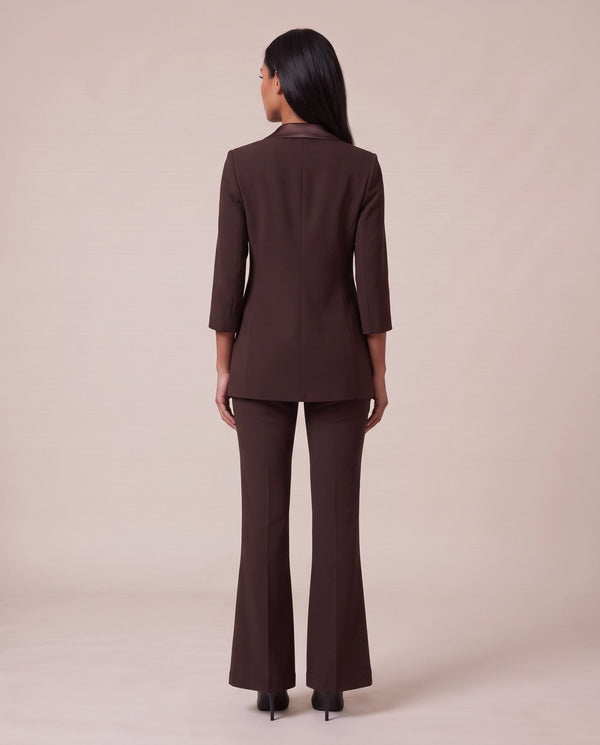 Giacca blazer doppiopetto con dettagli in raso PRESTIGE - Follie by Alice