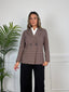Giacca blazer doppiopetto in pied-de-poule OXFORD - Follie by Alice