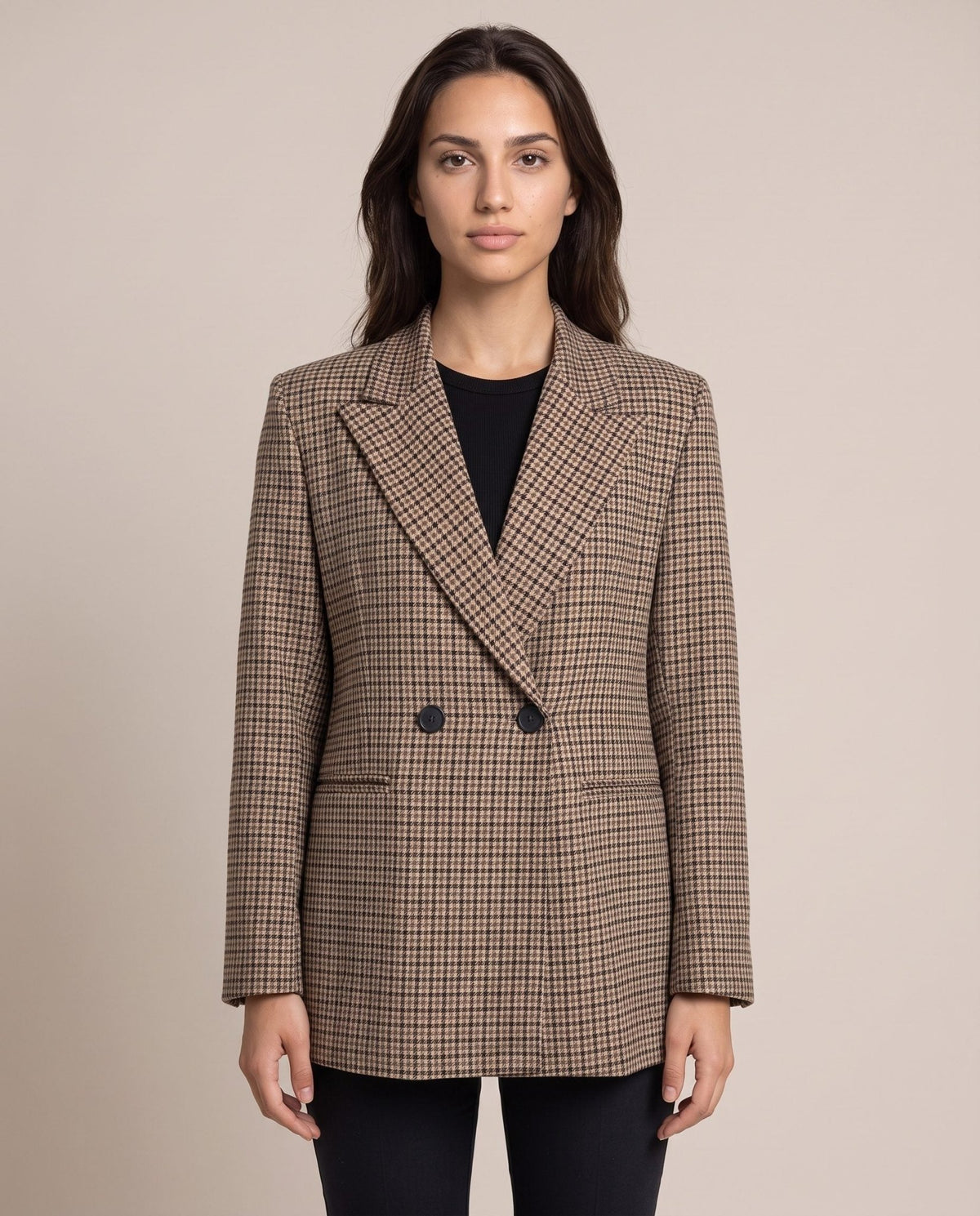 Giacca blazer doppiopetto in pied-de-poule OXFORD - Follie by Alice