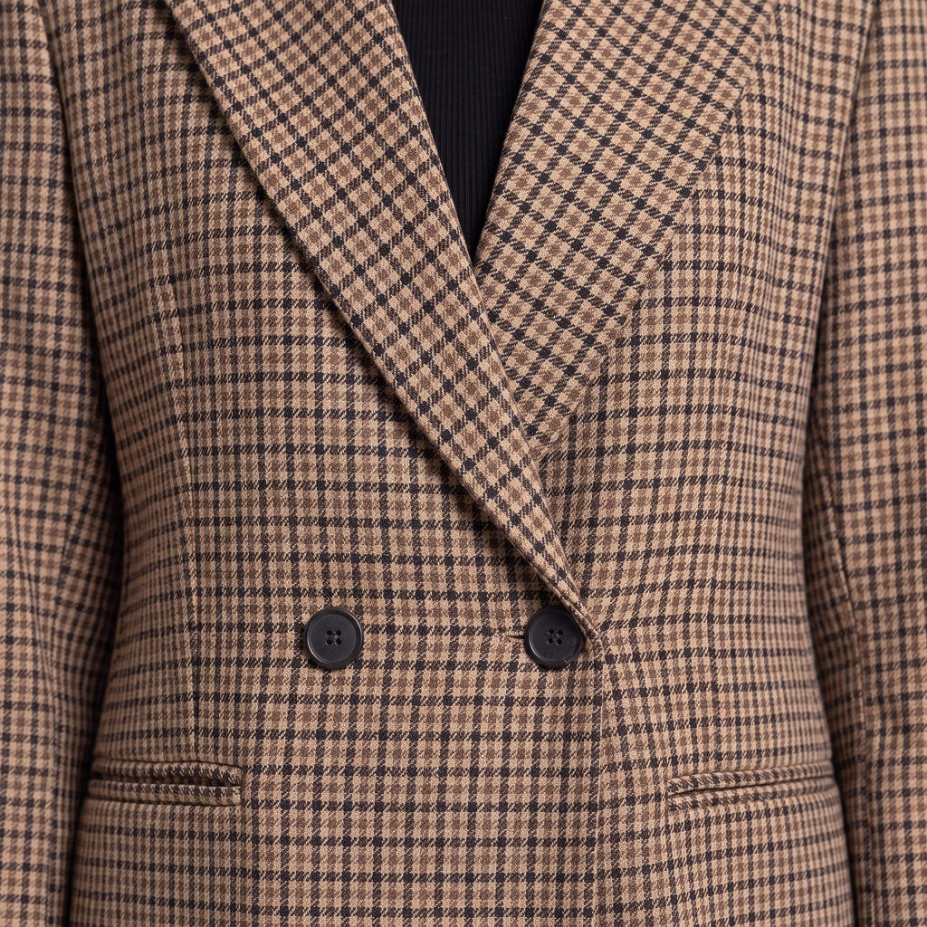 Giacca blazer doppiopetto in pied-de-poule OXFORD - Follie by Alice