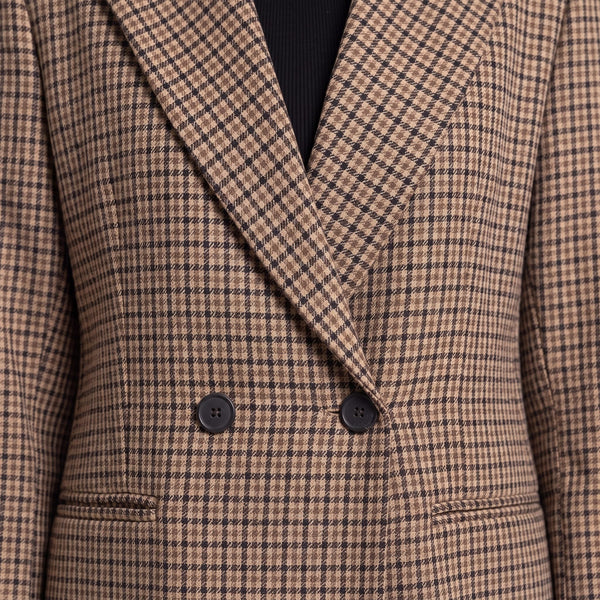 Giacca blazer doppiopetto in pied-de-poule OXFORD - Follie by Alice