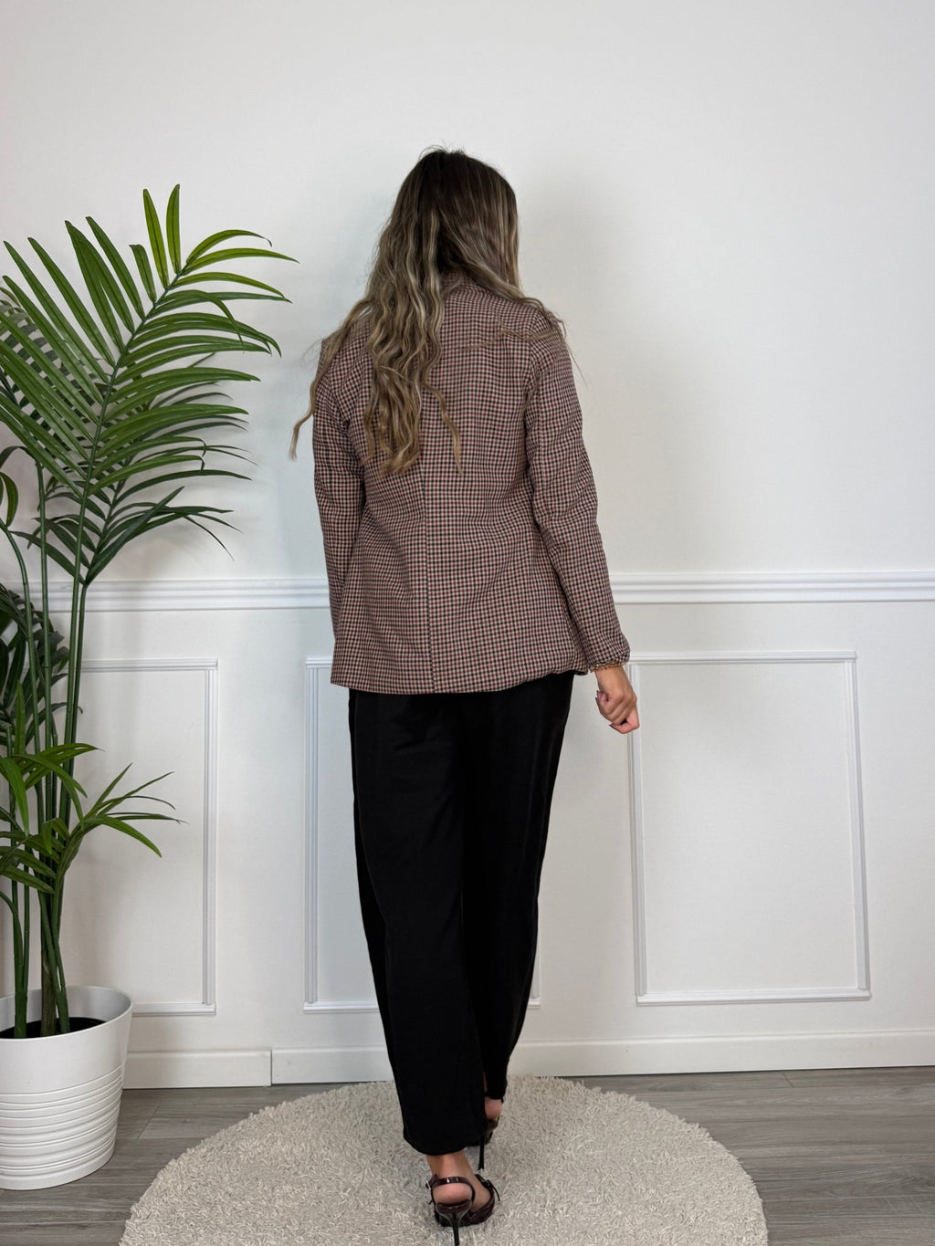 Giacca blazer doppiopetto in pied-de-poule OXFORD - Follie by Alice