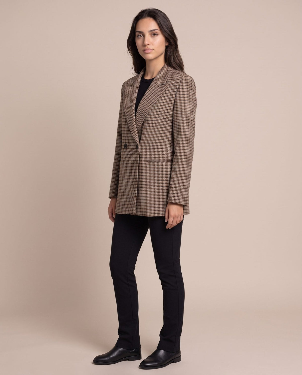 Giacca blazer doppiopetto in pied-de-poule OXFORD - Follie by Alice
