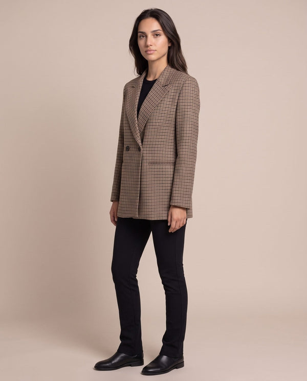 Giacca blazer doppiopetto in pied-de-poule OXFORD - Follie by Alice