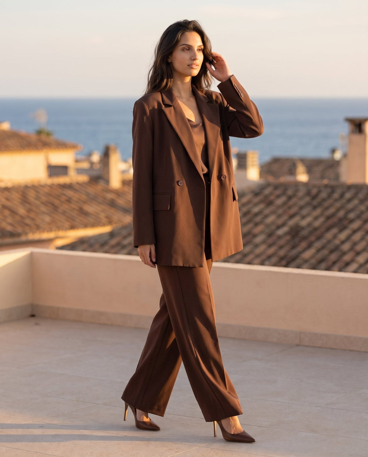 Giacca blazer doppiopetto IVORY - Follie by Alice