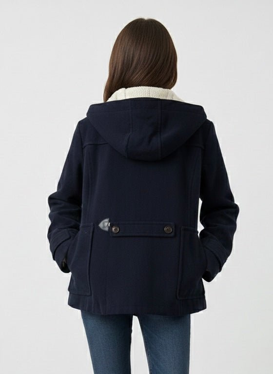 Giacca blu con cappuccio – alternate