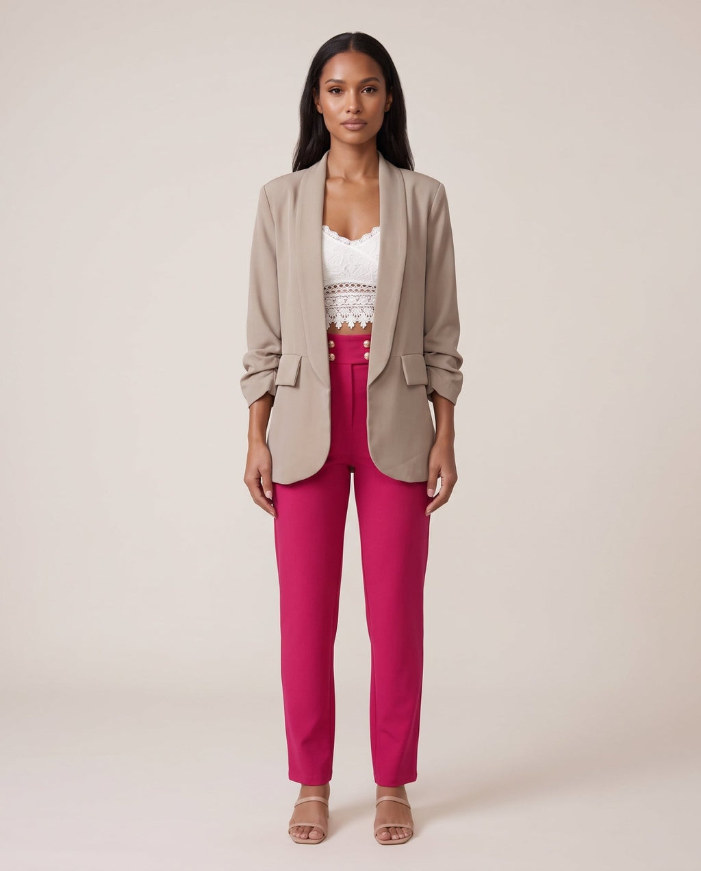 Giacca con manica drappeggiata - Follie by Alice