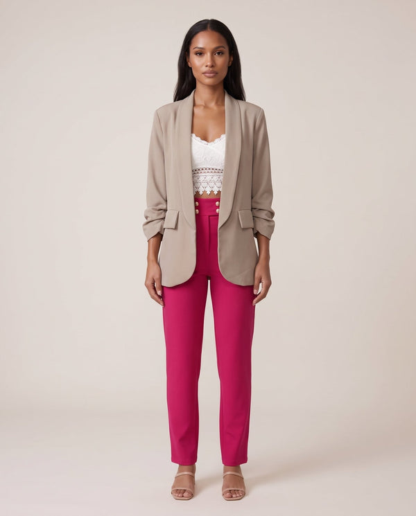 Giacca con manica drappeggiata - Follie by Alice