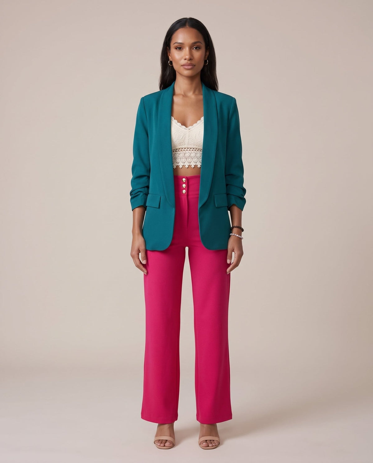 Giacca con manica drappeggiata - Follie by Alice