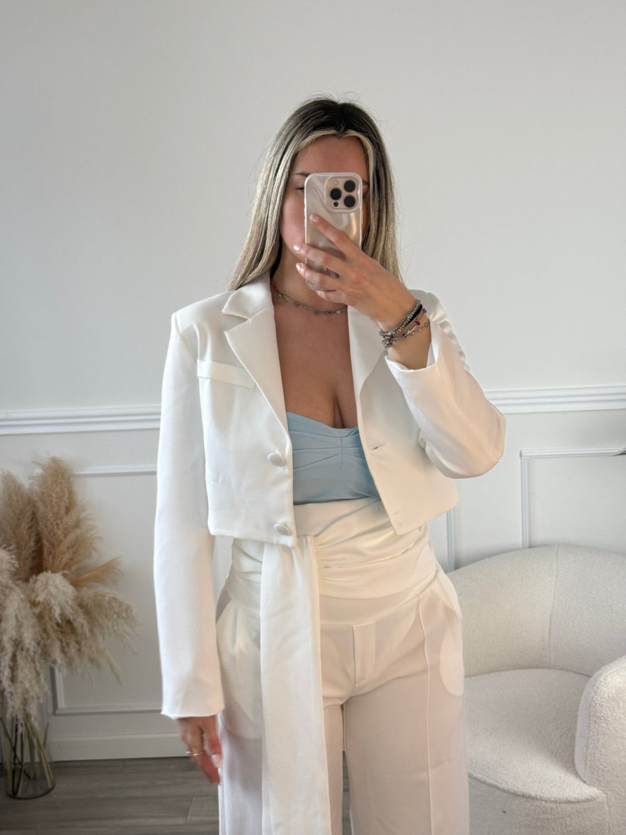 Giacca corta con revers