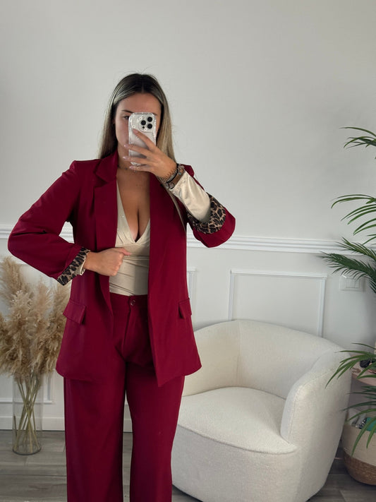 Giacca Leo oversize con dettagli animalier