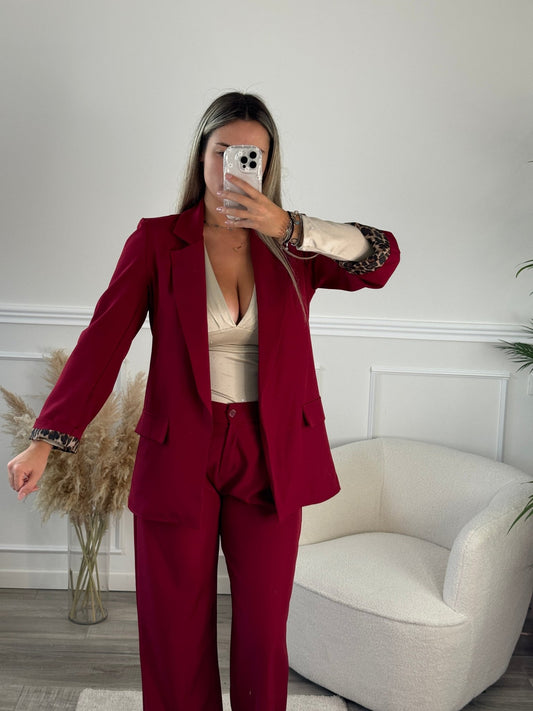 Giacca Leo oversize con dettagli animalier