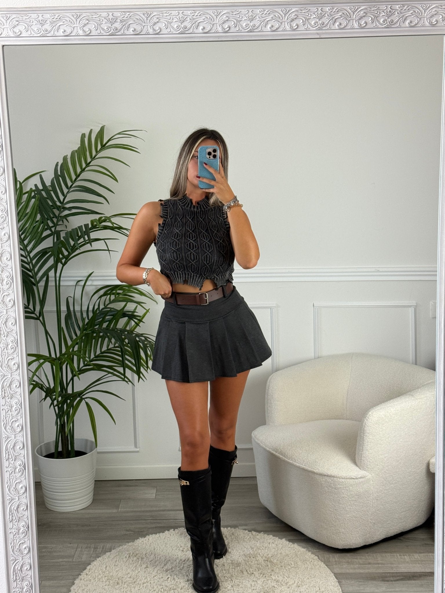 Gilet corto strappato ROGUE - Follie by Alice