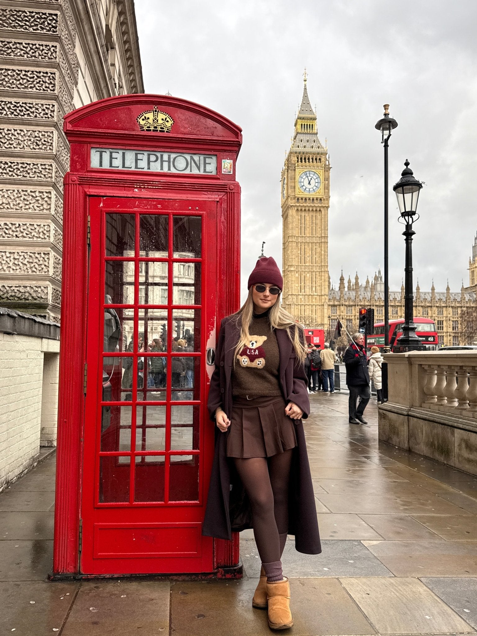 Gilet in lana con orsetto ricamato - Follie by Alice