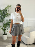 Gonna con motivo pied - de - poule - Follie by Alice
