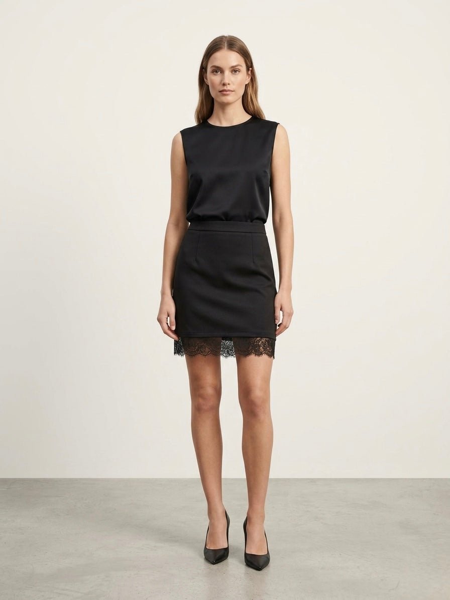 Gonna con orlo in pizzo – alternate