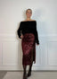Gonna lunga con paillettes e spacco - Follie by Alice