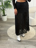 Gonna lunga in pizzo semitrasparente - Follie by Alice