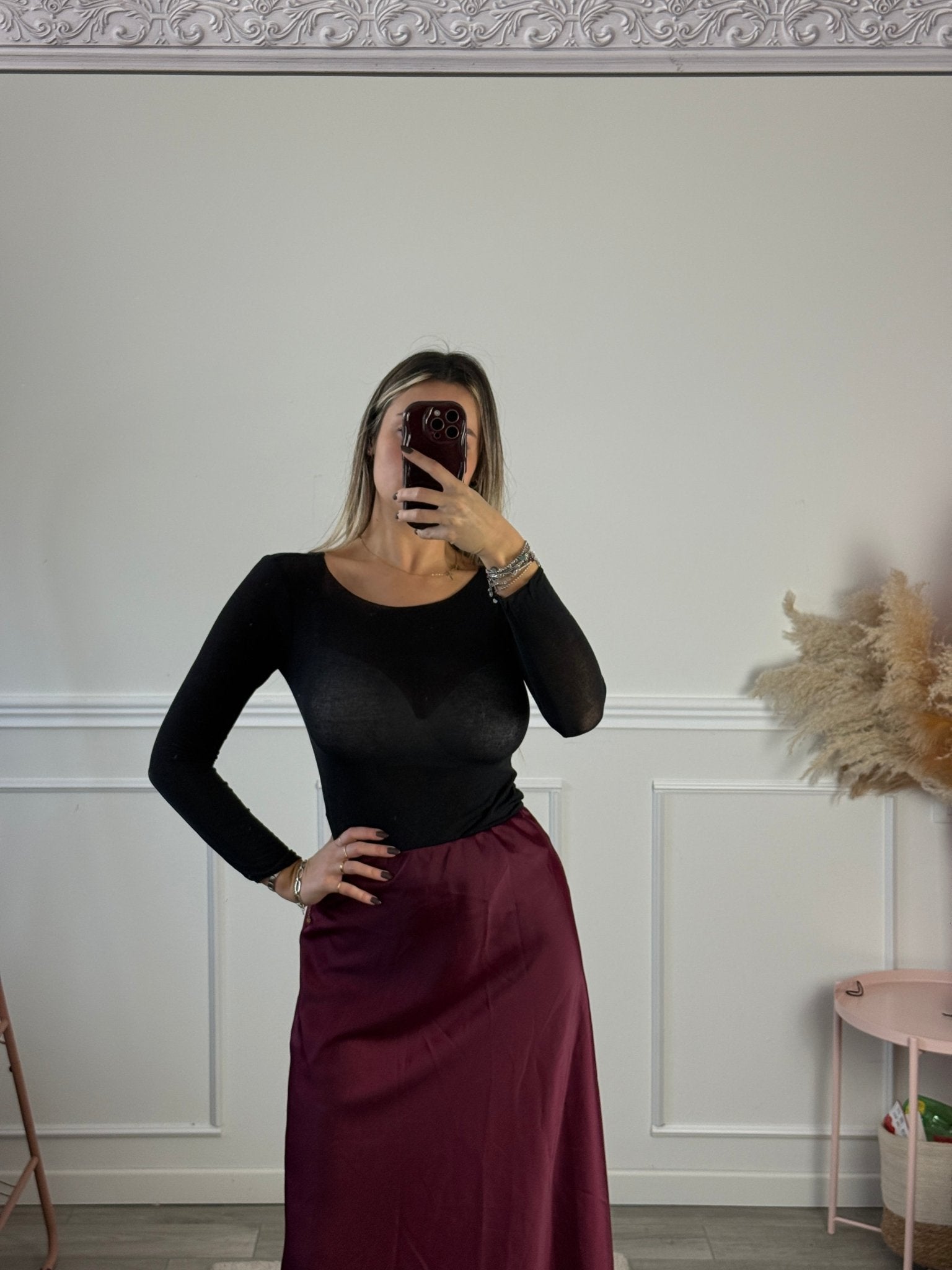 Gonna lunga in raso - Follie by Alice