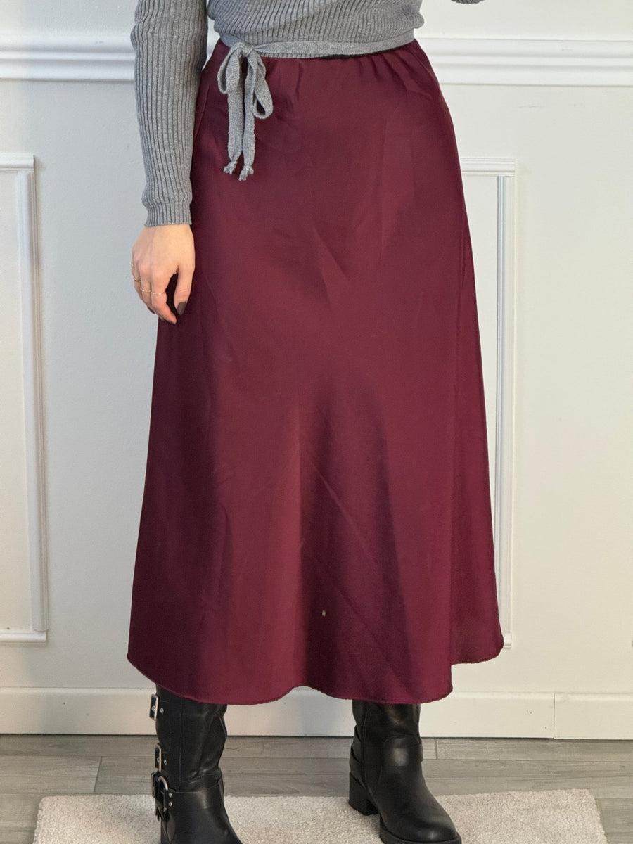 Gonna lunga in raso – alternate