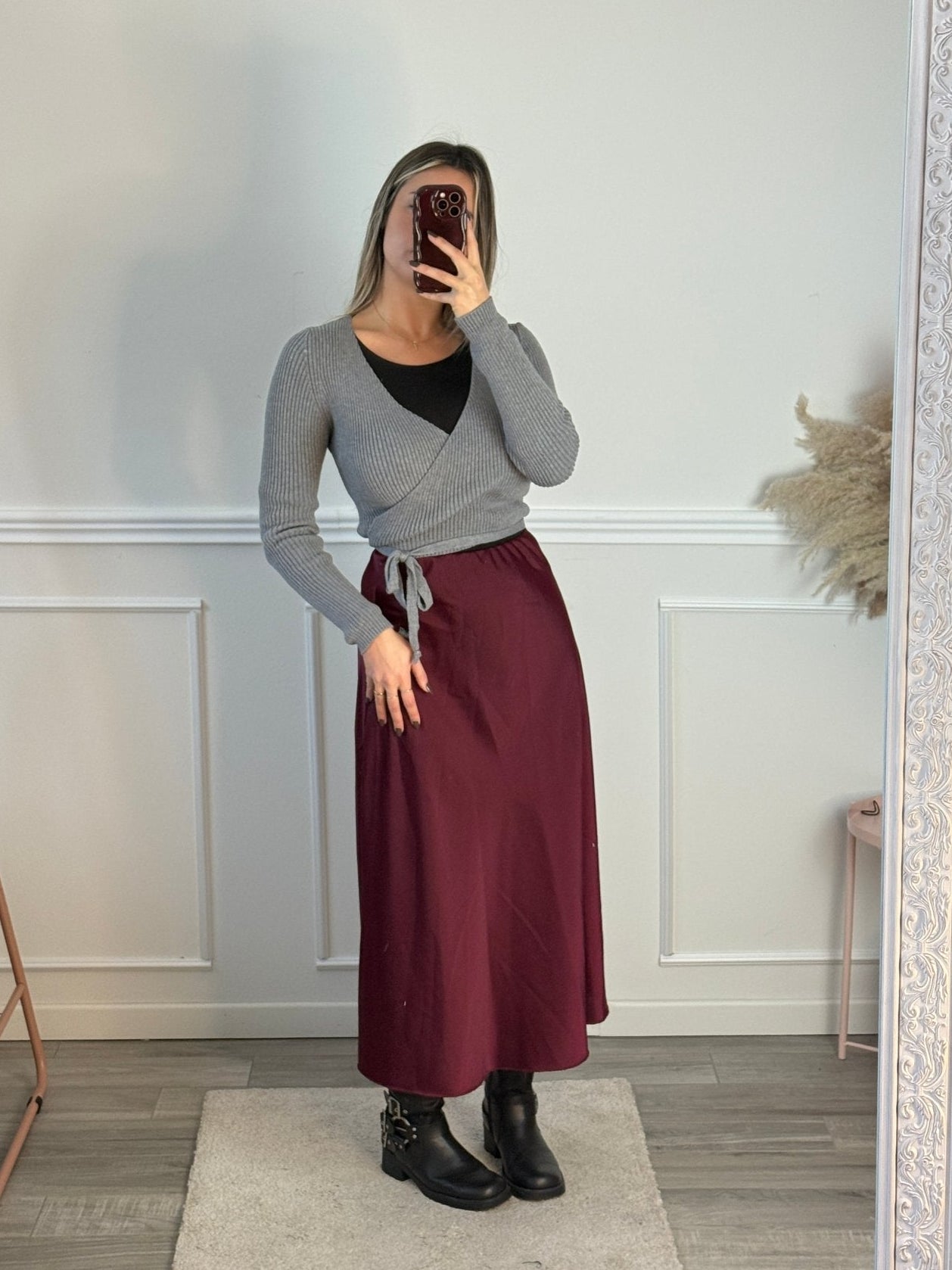 Gonna lunga in raso - Follie by Alice