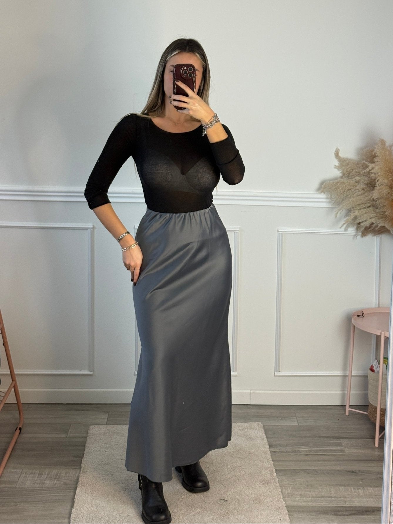 Gonna lunga in satin - Follie by Alice