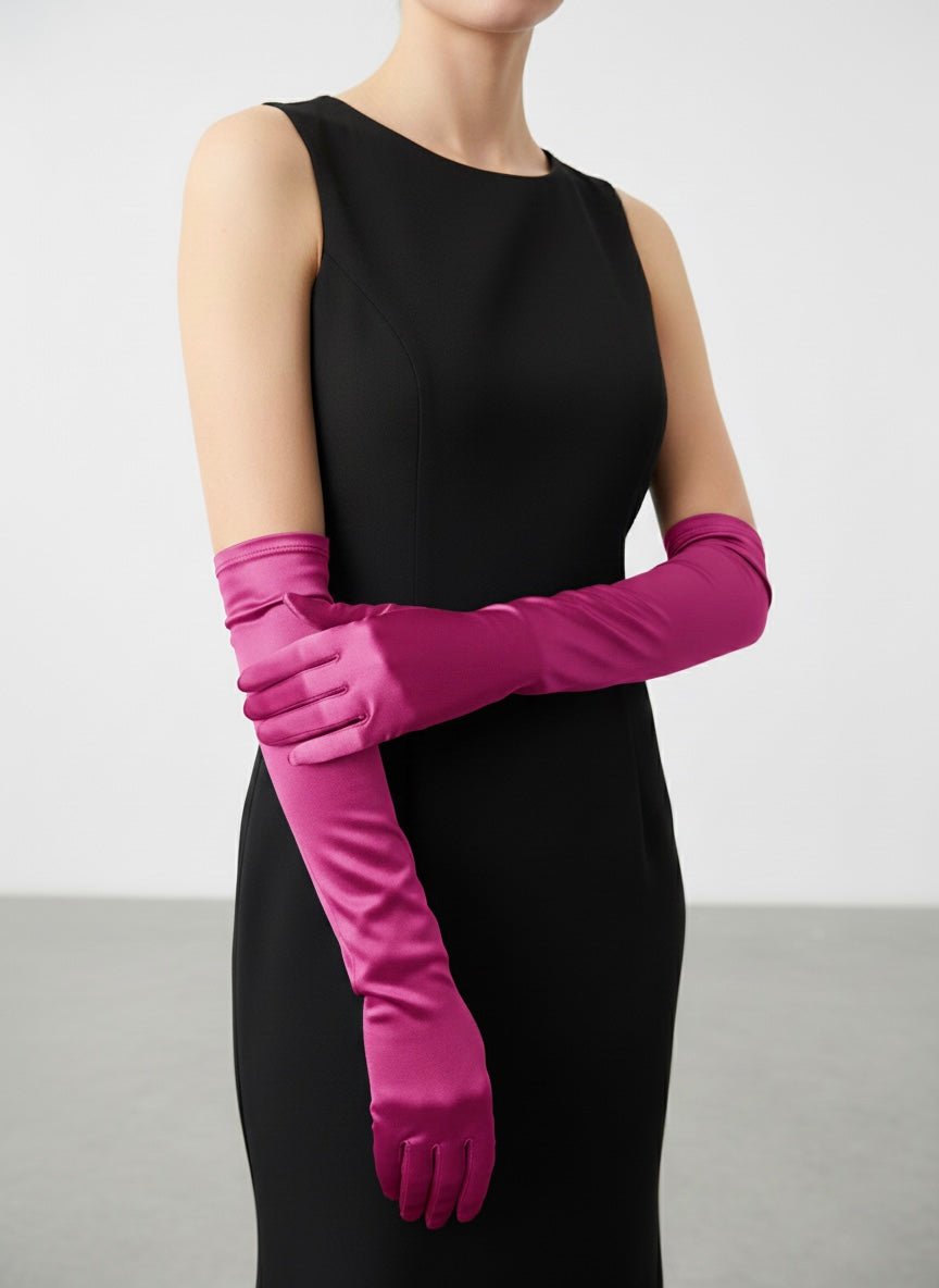 Guanti lunghi di raso - Follie by Alice