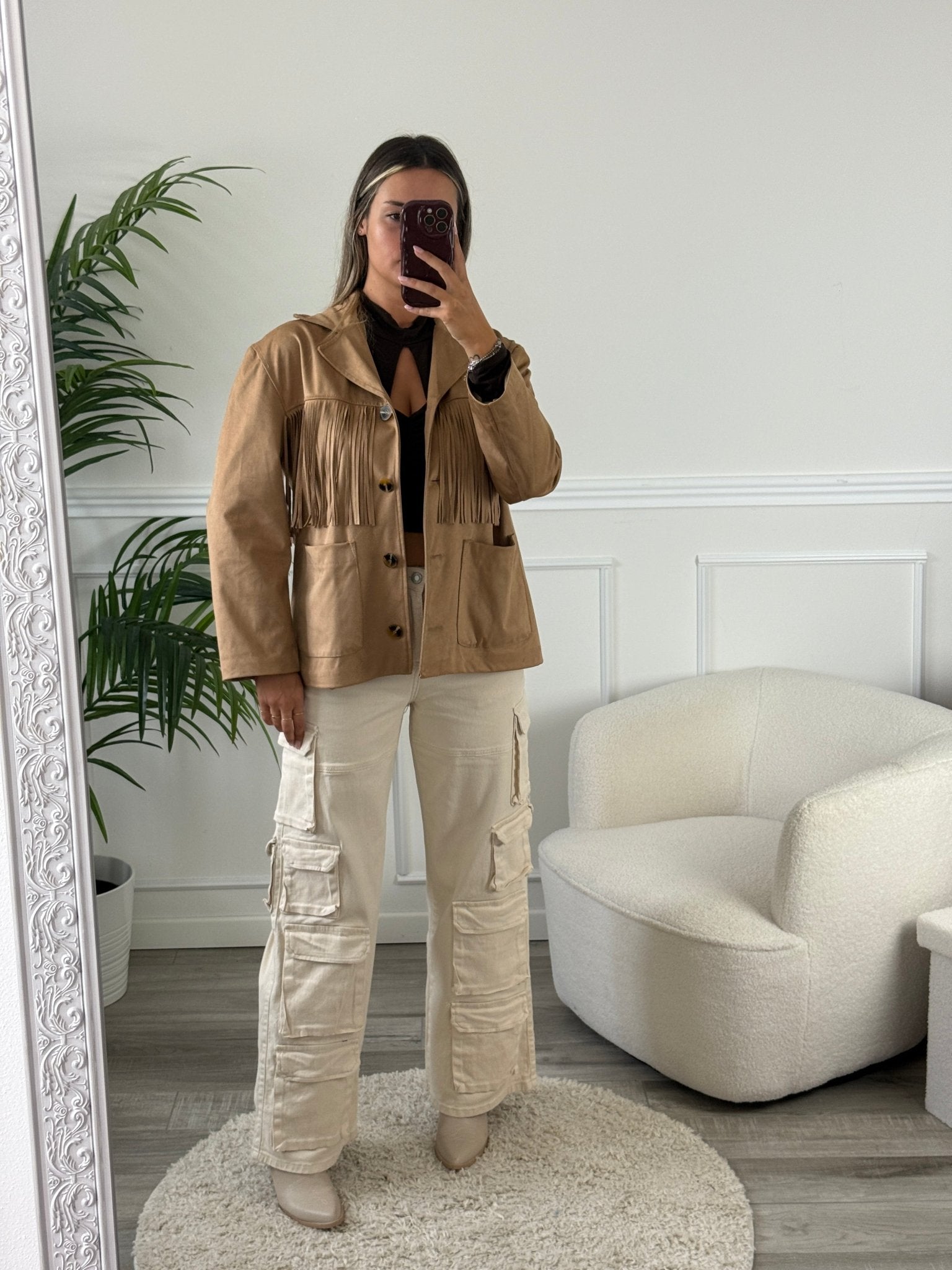 Jeans cargo oversize con tasconi - Follie by Alice
