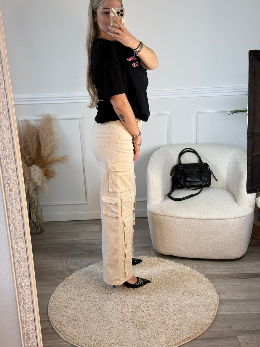 Jeans cargo oversize con tasconi – alternate