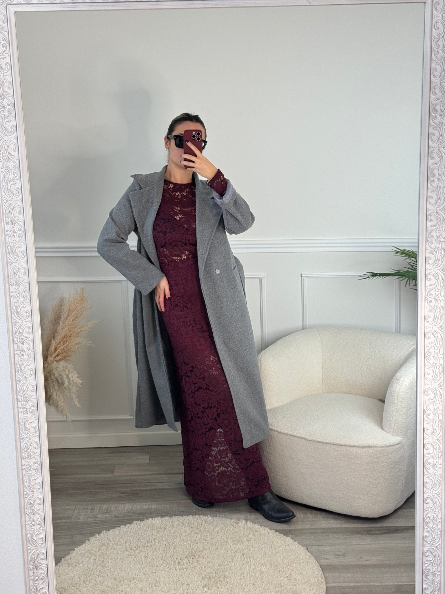 Maglia a maniche lunghe semitrasparente con ricami in pizzo - Follie by Alice