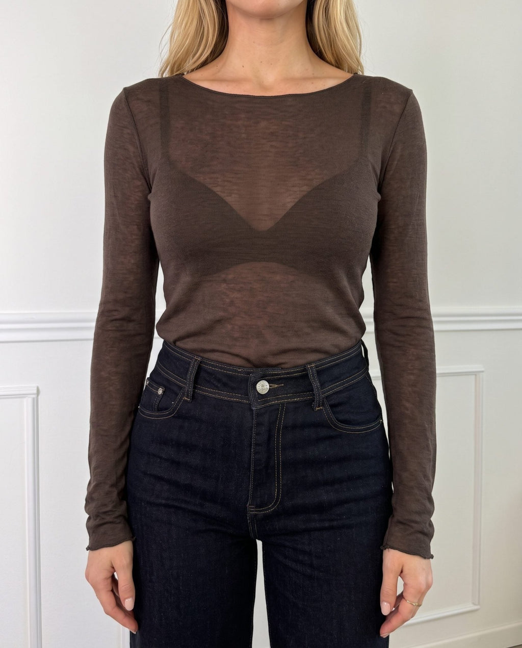 Maglia cashmere girocollo CAREZZA - Follie by Alice
