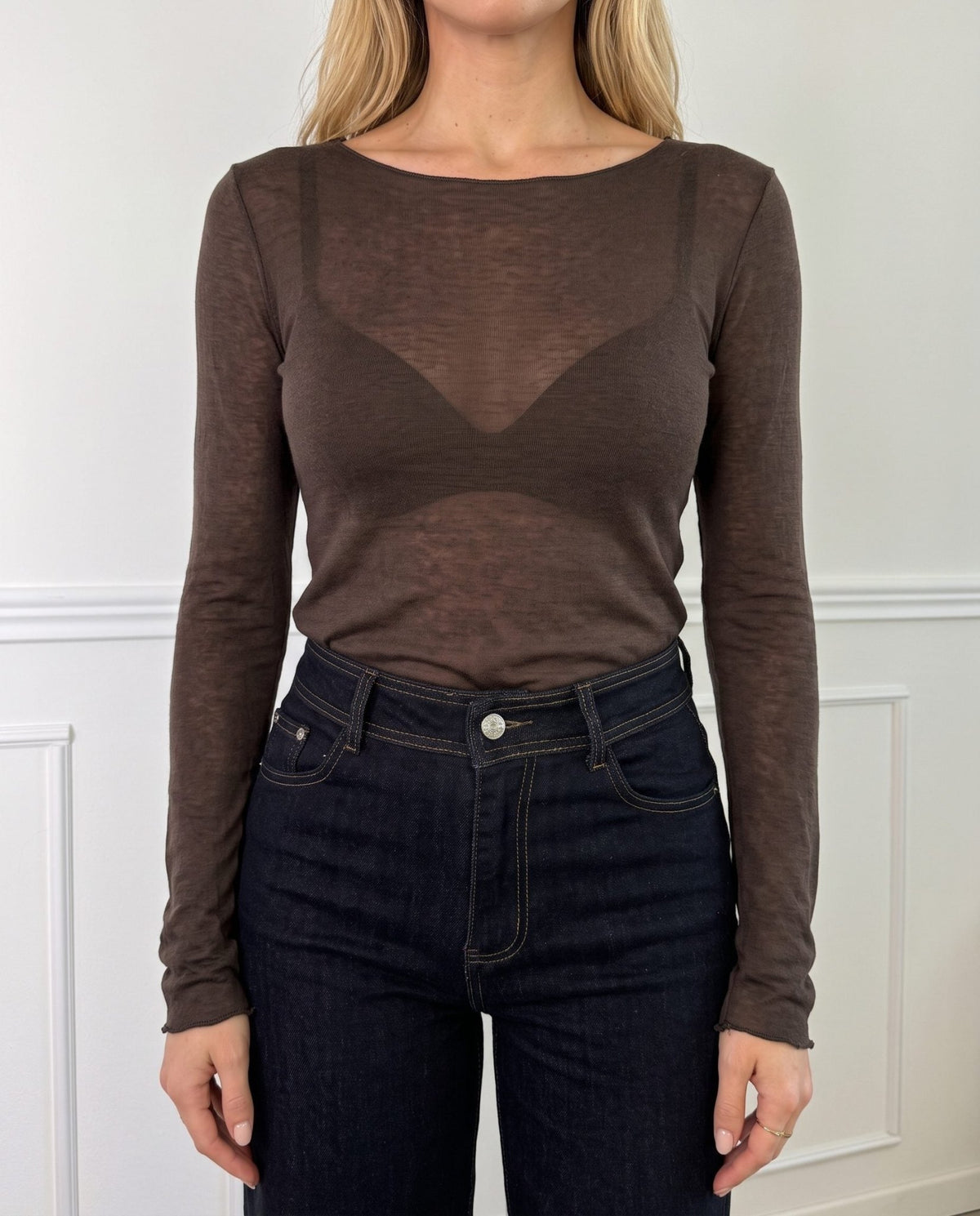 Maglia cashmere girocollo CAREZZA - Follie by Alice