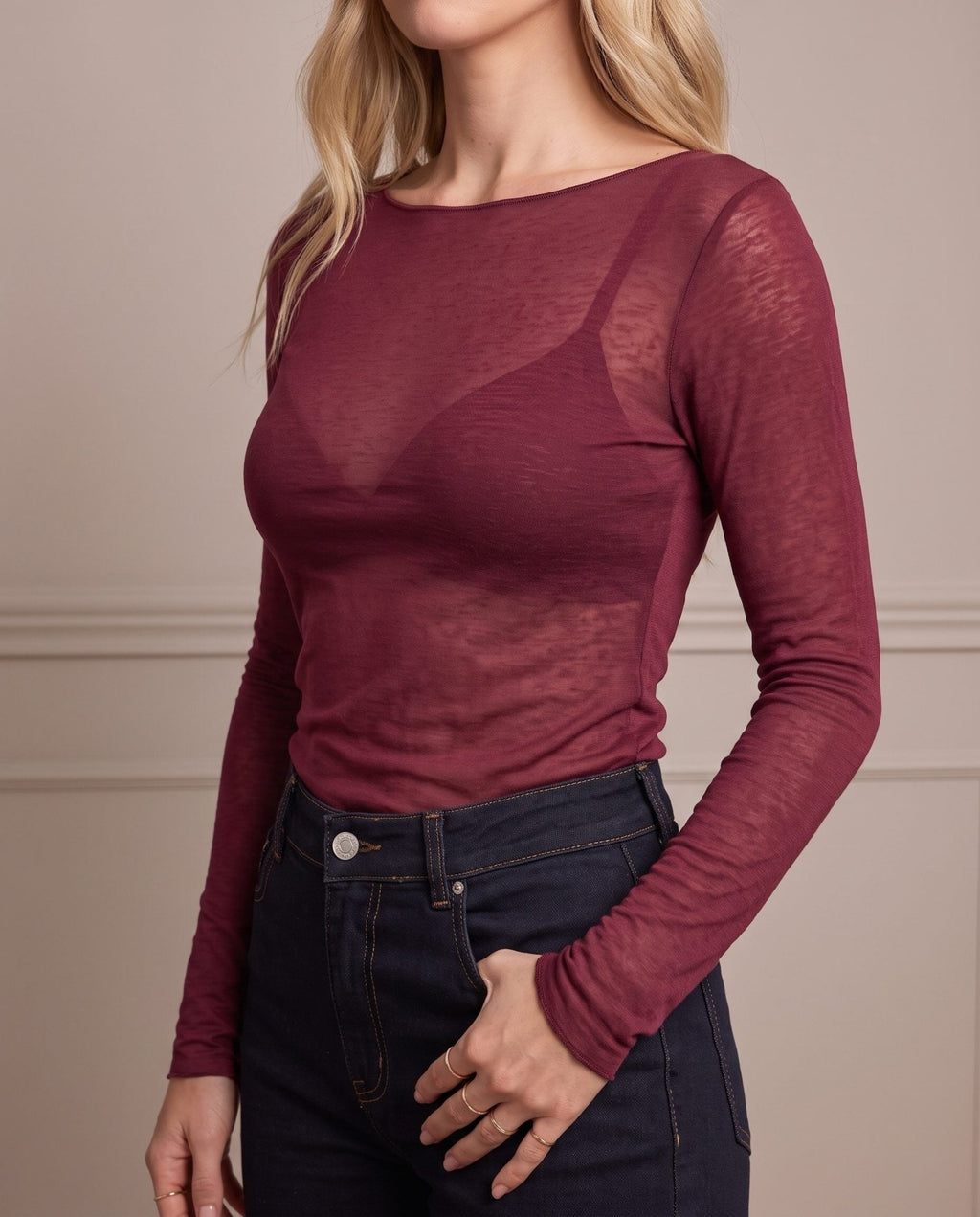 Maglia cashmere girocollo CAREZZA - Follie by Alice