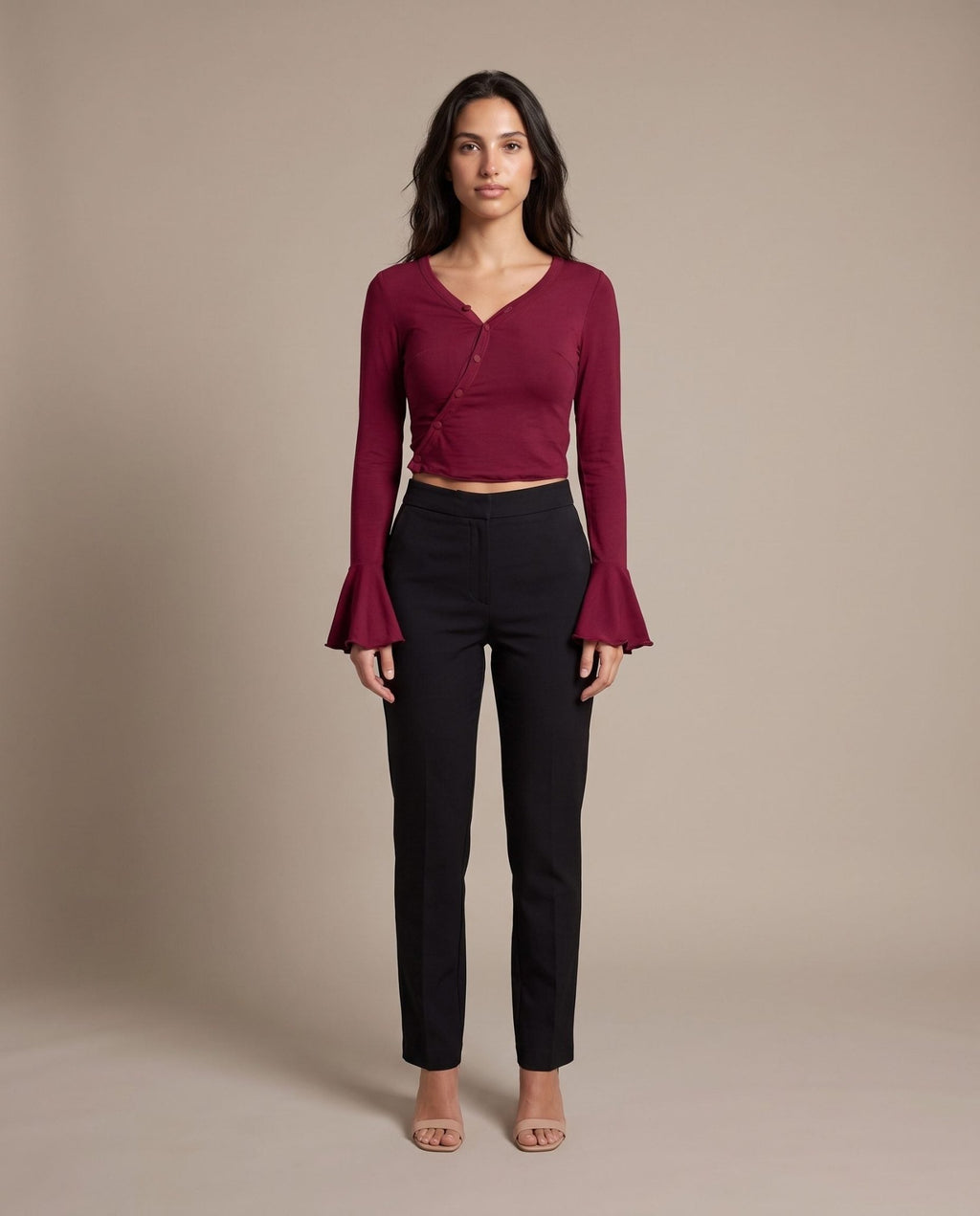 Maglia con maniche lunghe a campana FLAIR - Follie by Alice