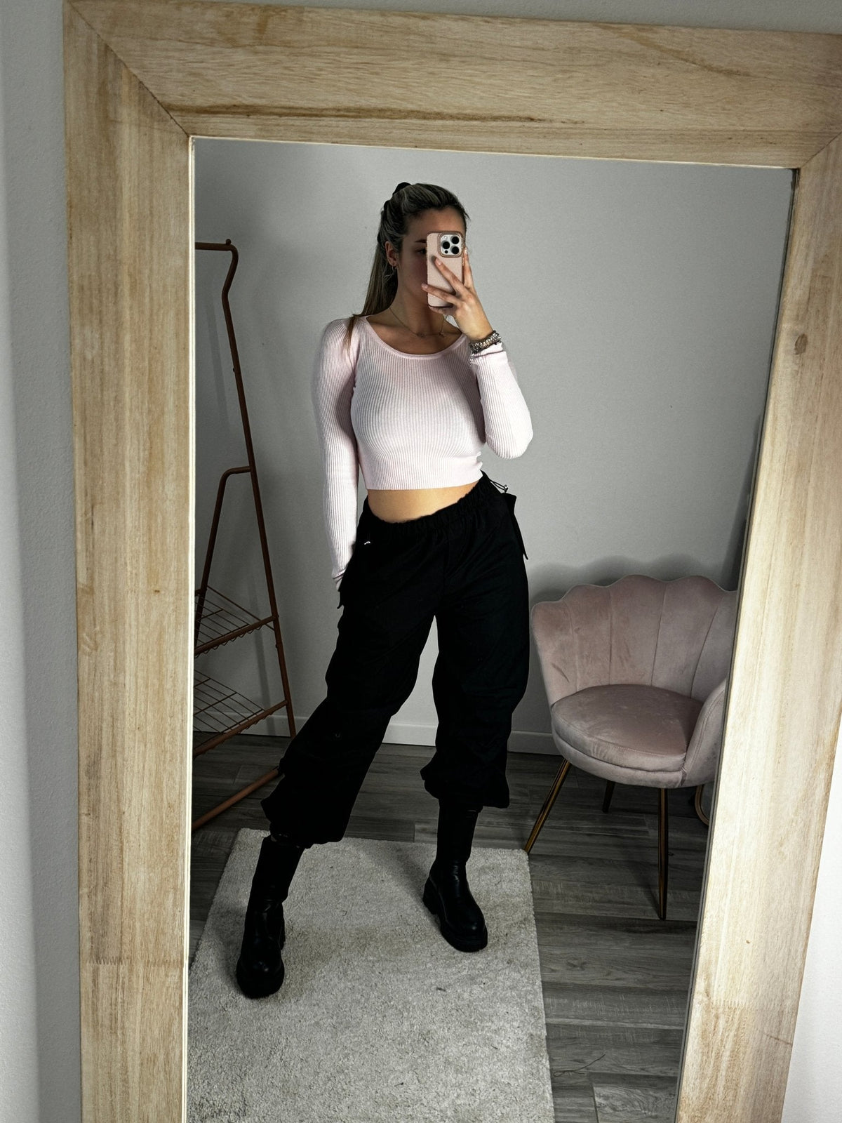 Maglioncino crop girocollo a costine - Follie by Alice