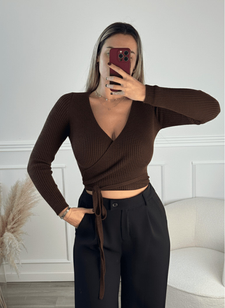 Maglioncino incrociato DALIA - Follie by Alice