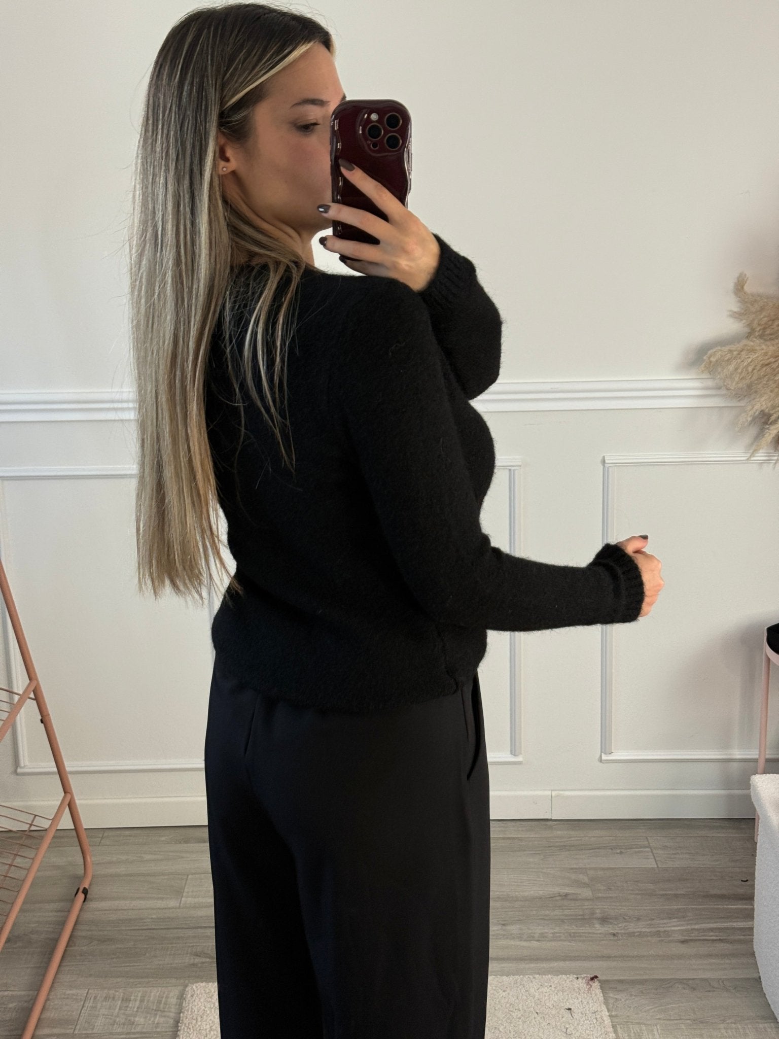 Maglioncino morbido con orsetto ricamato - Follie by Alice